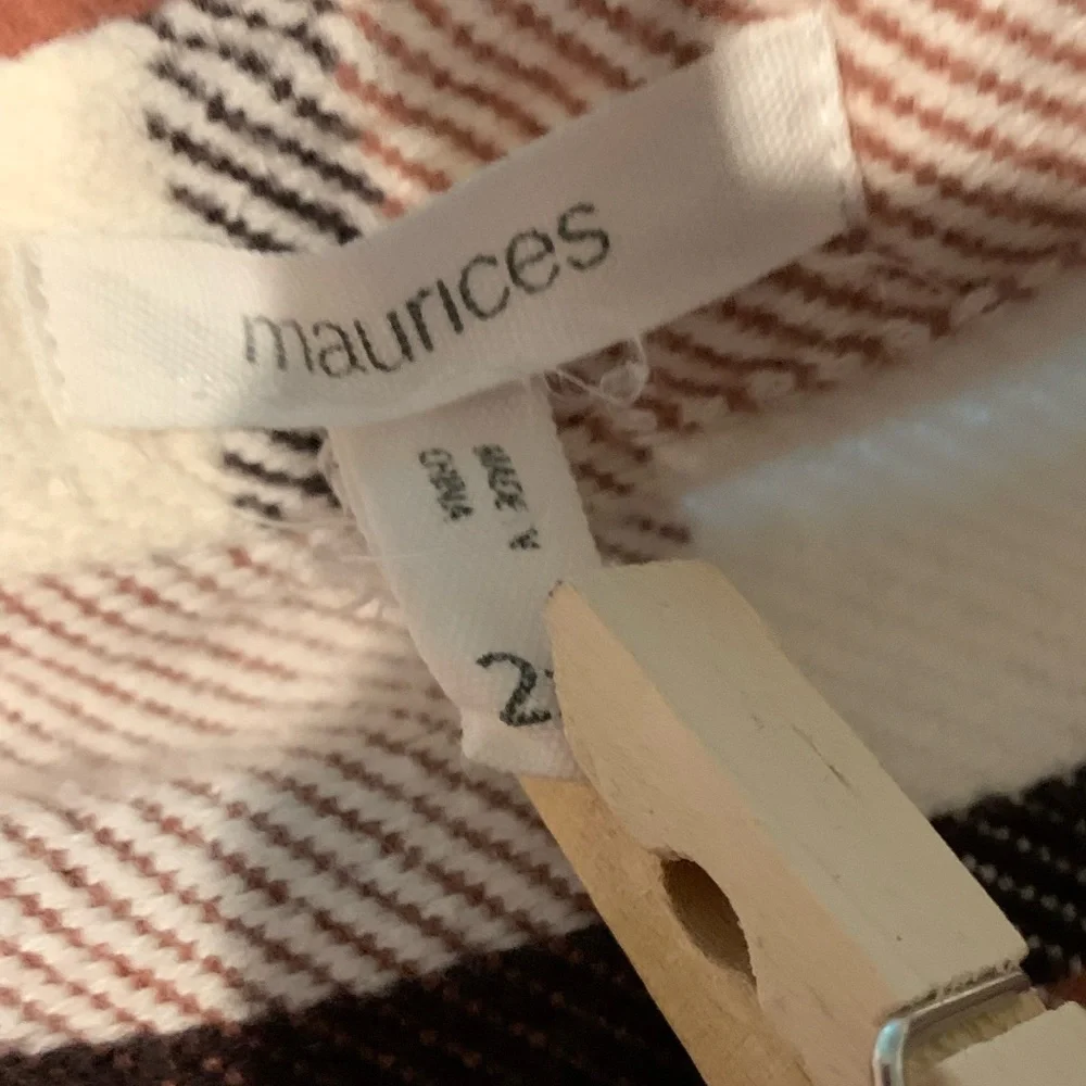 Maurices Cotton Plaid Shacket - Picture 6 of 8